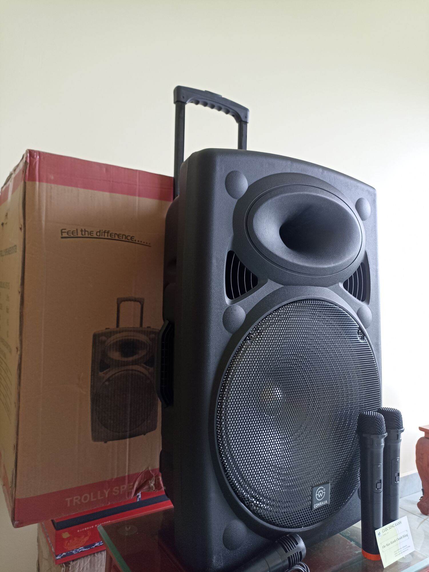 Loa kéo Bluetooth Bass 40 ( 3 Mic)