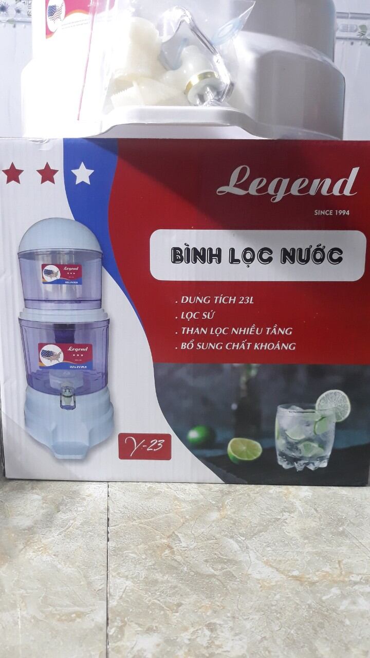 Bình lọc nước dung tích 23 lít Legend