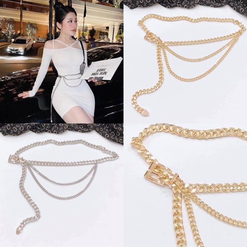 🌸 Dây nịt xích ( đai váy )🌿 Freesize mẩu thời trang 🌿