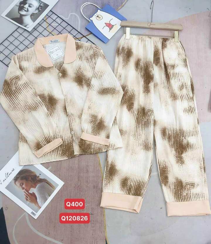 Bộ Mango Bingsize Cổ Sen  Dài Dài. Freesize Dưới 68kg