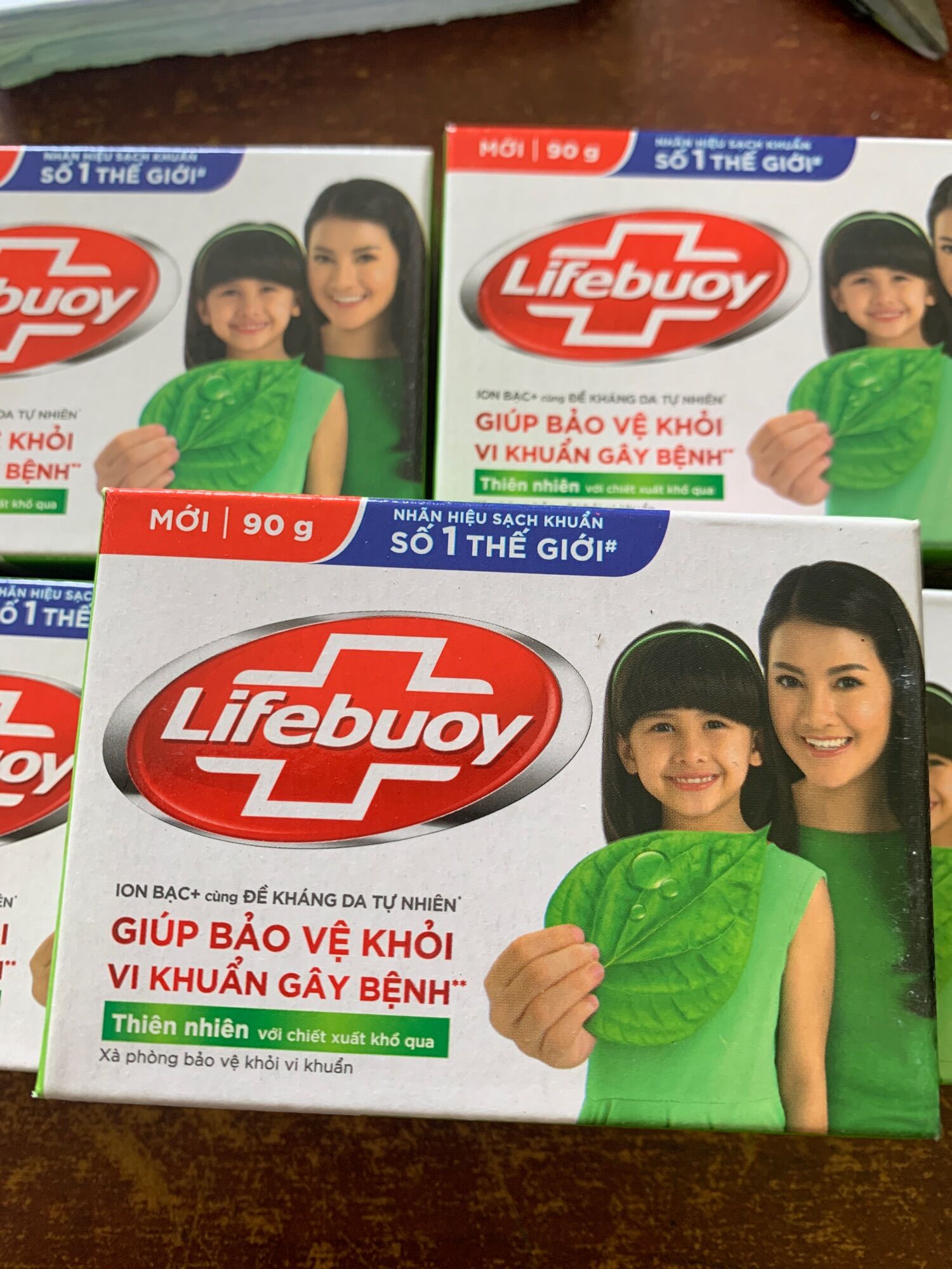 Xà bông diệt khuẩn Lifeboy 90g xanh lá