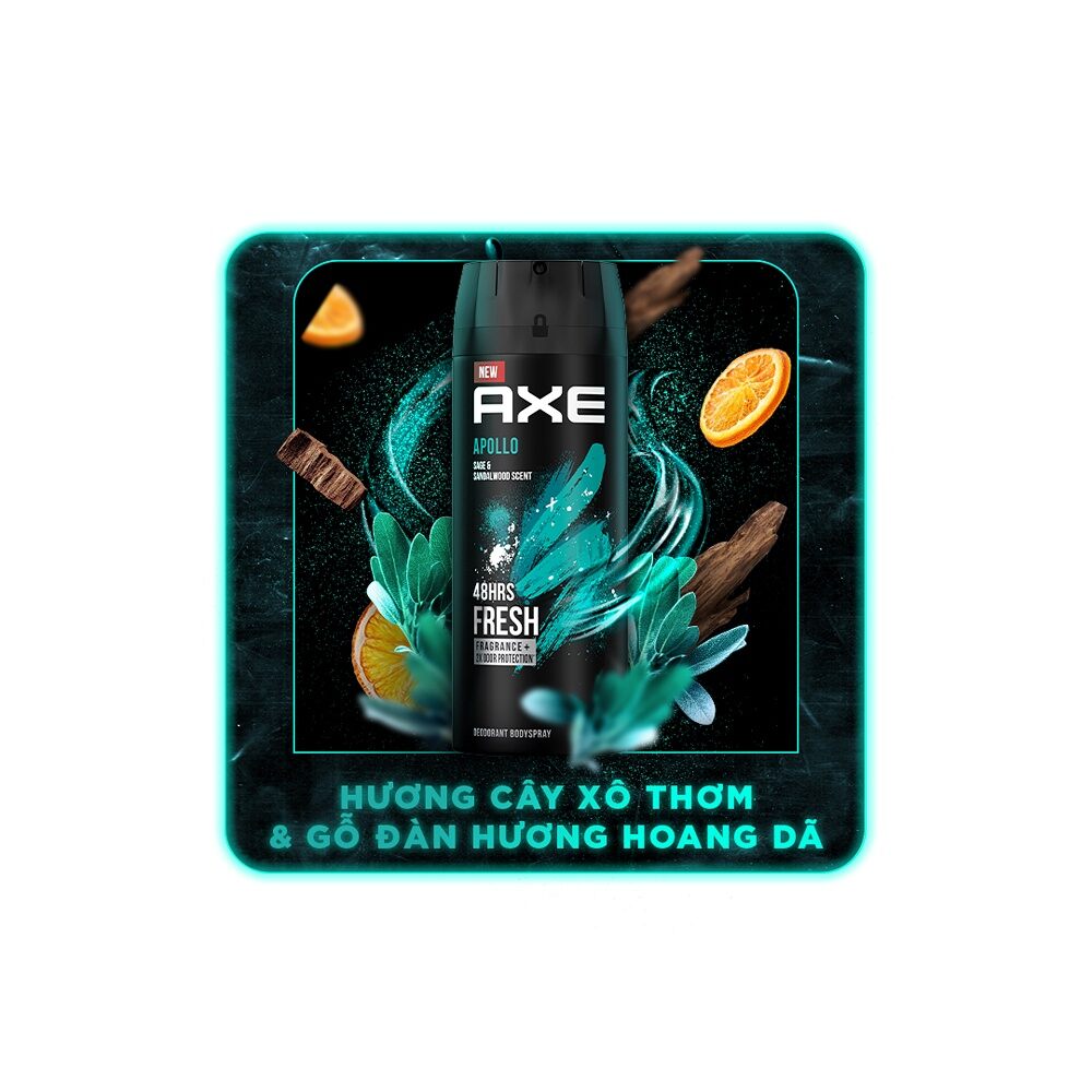 Xịt nước hoa nam toàn thân AXE 135ml