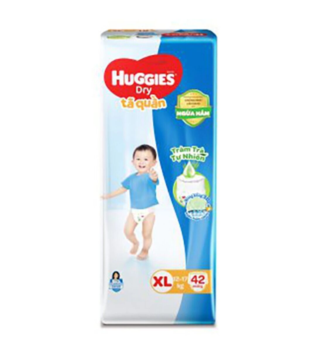 Tã quần Huggies Dry XL42 tràm trà mới