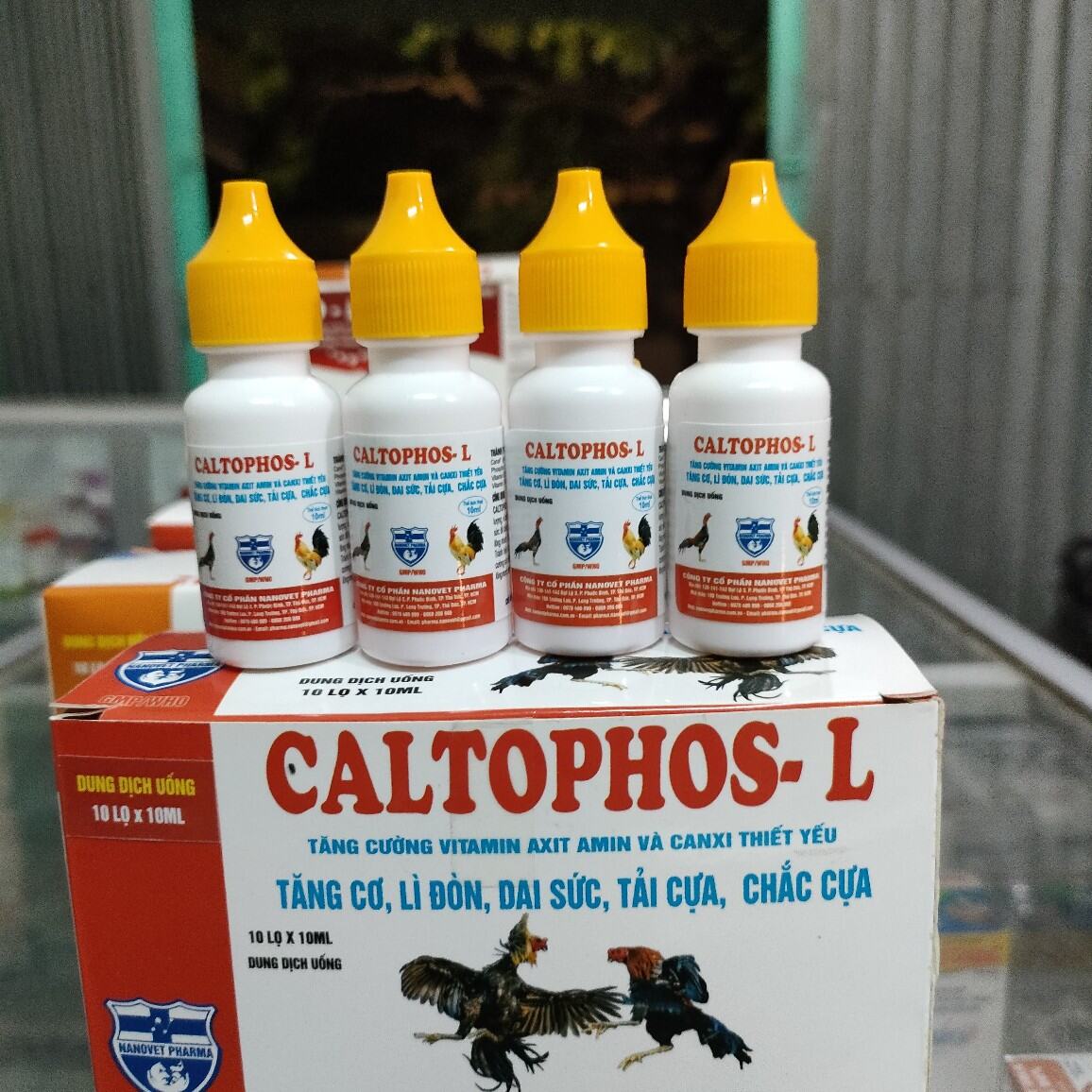 Tăng cơ, lì đòn gà đá 10ml Caltophos