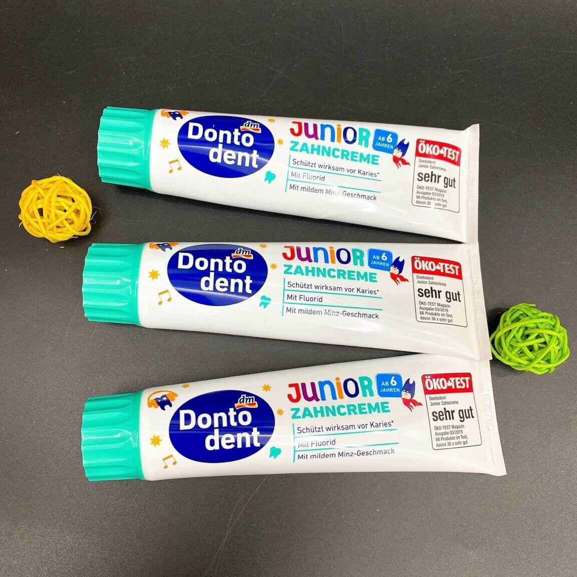 Kem đánh răng trẻ em dontodent junior trên 6 tuổi, 100ml đức