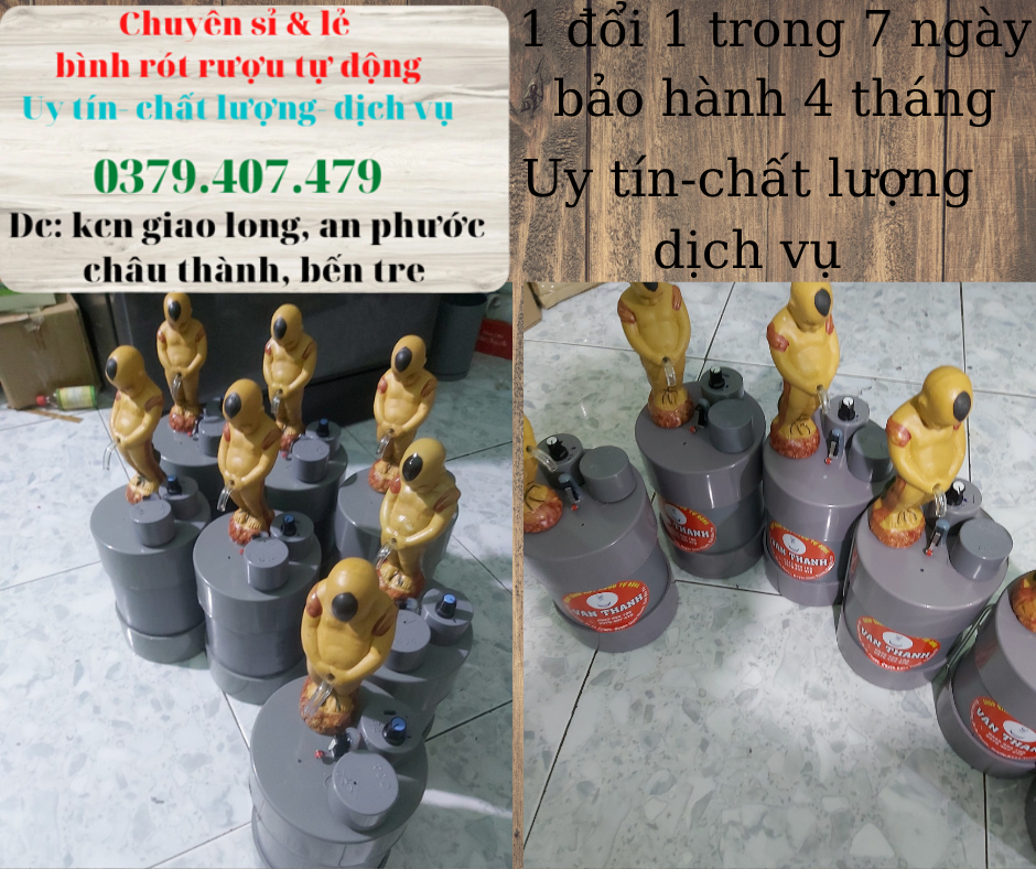 Bình rót ăn nhậuu chú tiểu