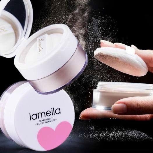 Phấn Phủ Kiềm Dầu Lameila Hình Trái Tim Dạng Nén