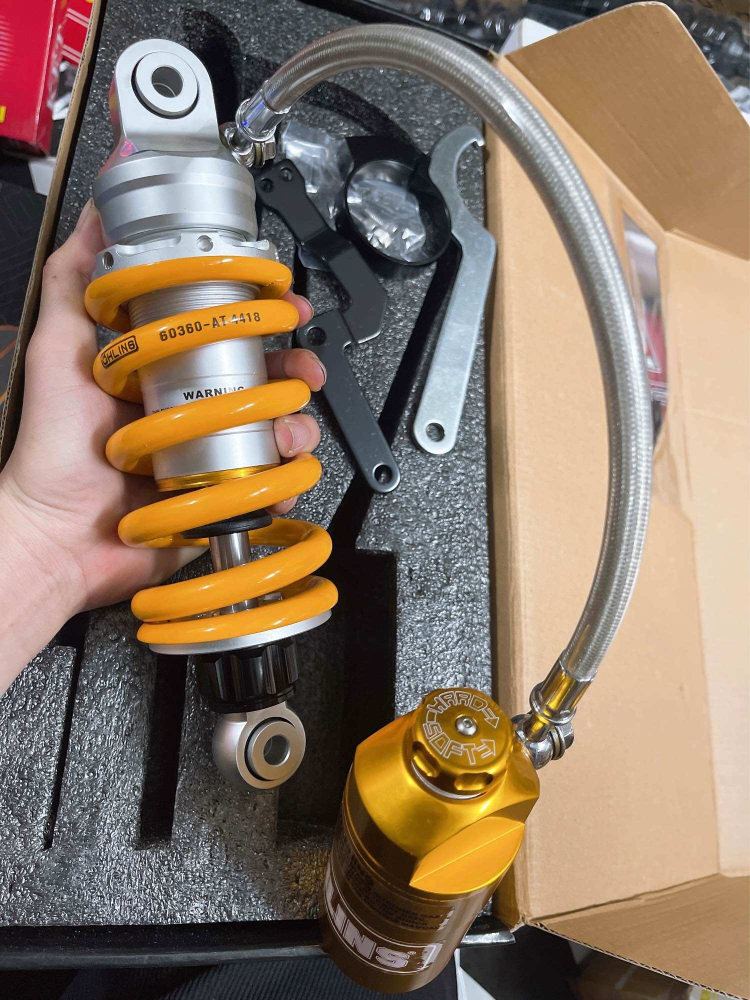 Phuộc ohlins bình dầu gắn winner winx