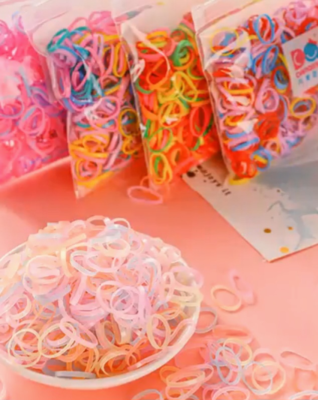 THUN CỘT TÓC CHO BÉ. ☆☆☆DÂY THUN CỘT TÓC ĐÀN HỒI ĐA NĂNG ( tặng kèm túi zip xinh xắn)