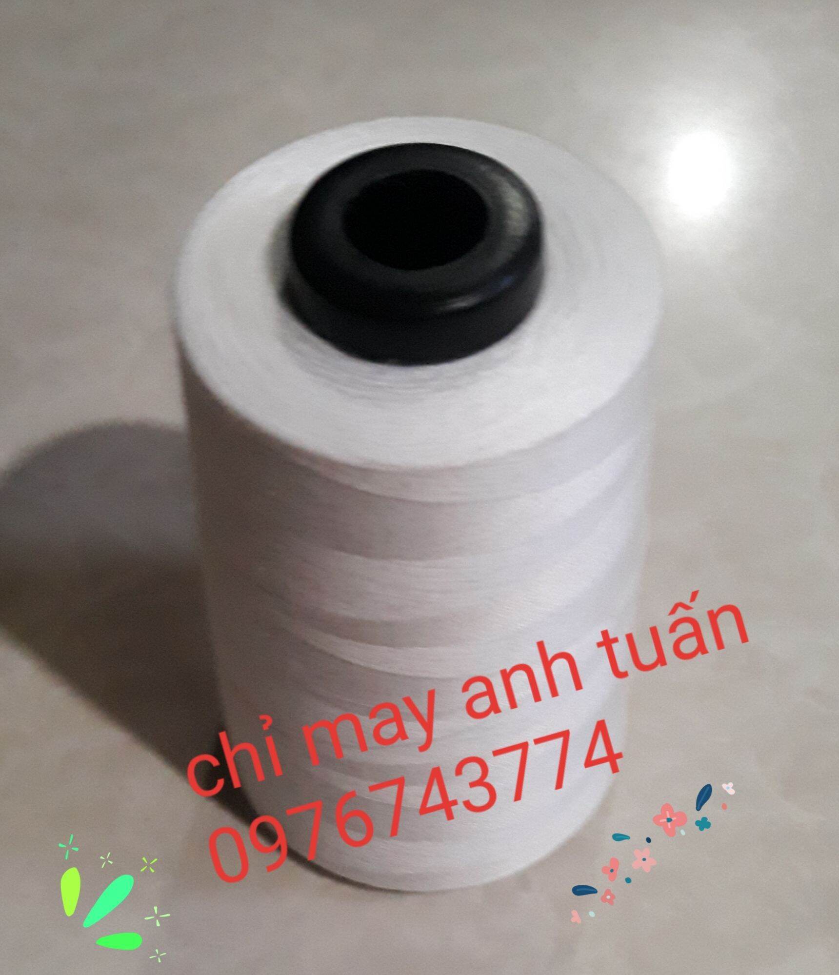 Chỉ may công nghiệp 20/2 màu đen. phu liệu may mac