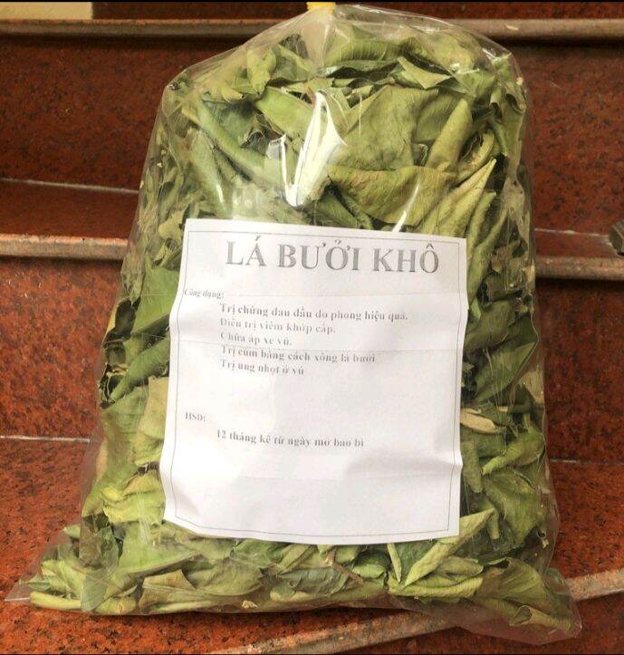 30k/ 500g lá bồng( bưởi) khô dùng xông gội