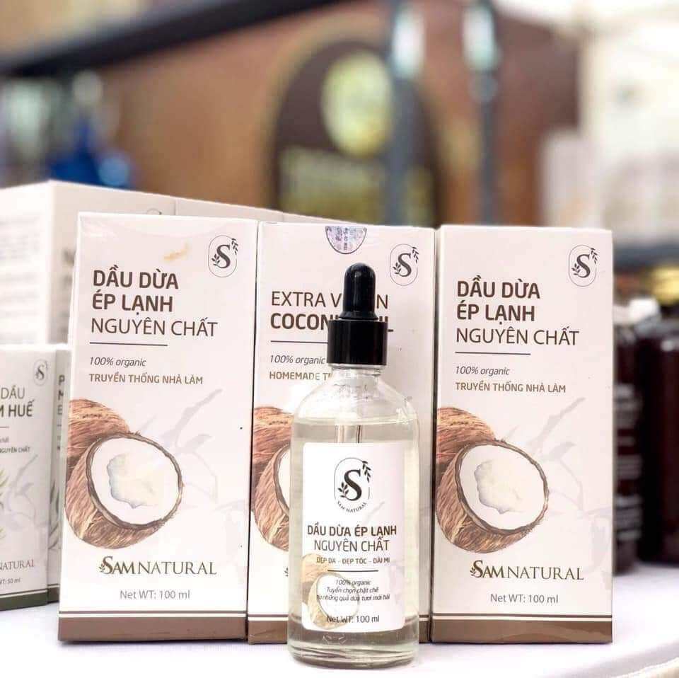 DẦU DỪA ÉP LẠNH NGUYÊN CHẤT SAM NATURAL