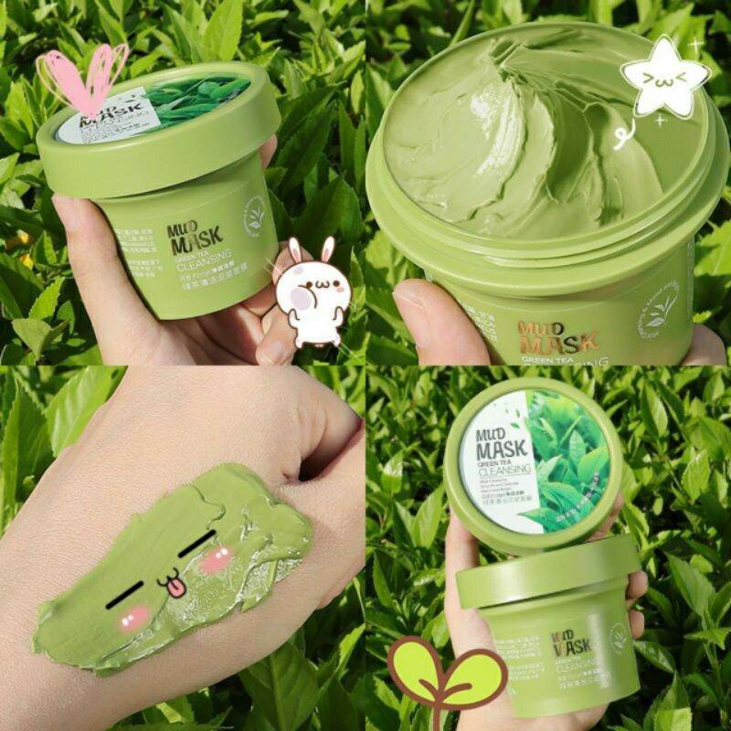 Mặt Nạ Bùn Trà Xanh Làm Sạch Mụn Đầu Đen Kiềm Dầu Trắng Da FENYI MUD MASK
