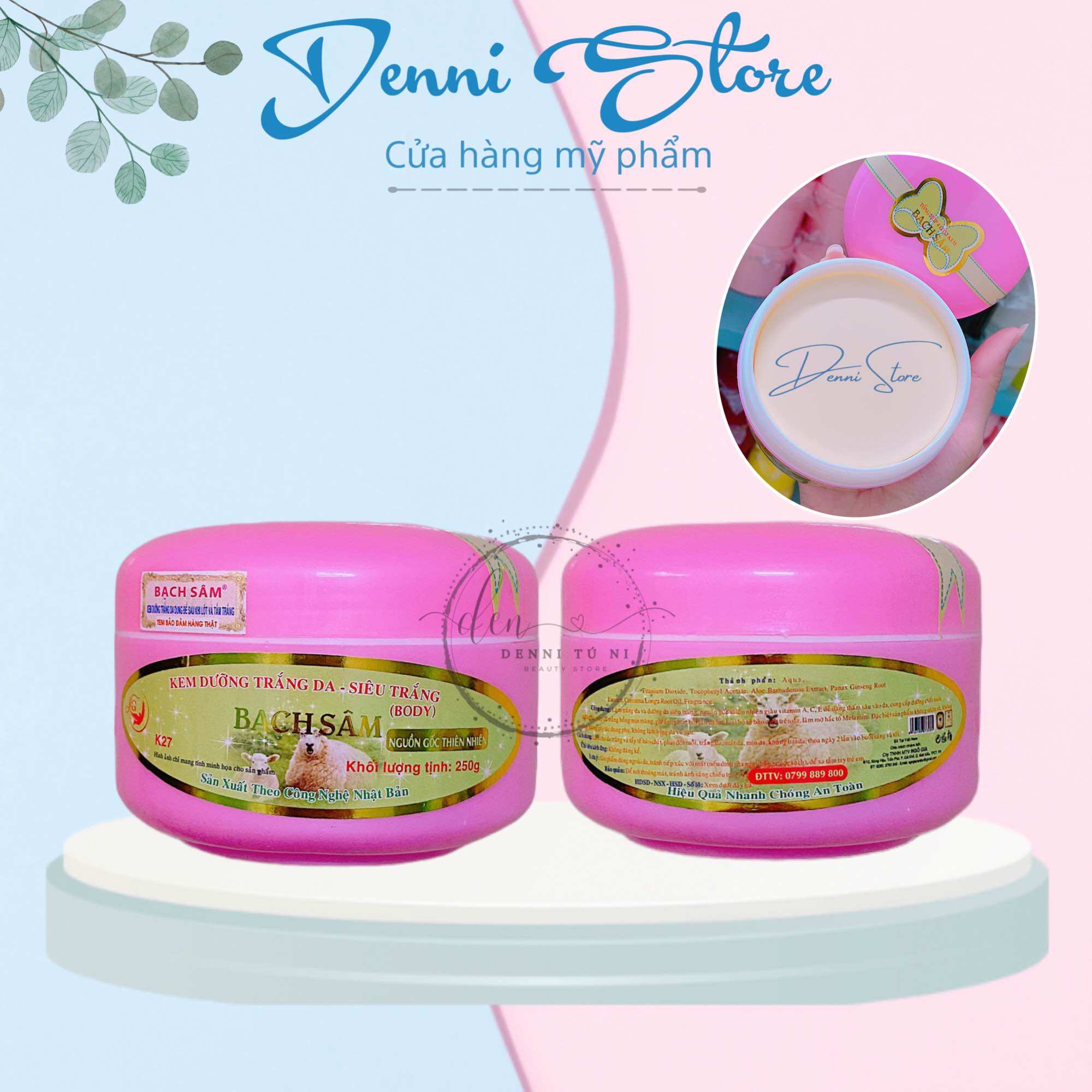 Kem Cốt Bạch Sâm 250g