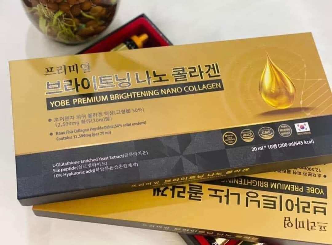 Collagen Nano trắng da cao cấp Yobe (1set nhỏ 10 lọ)