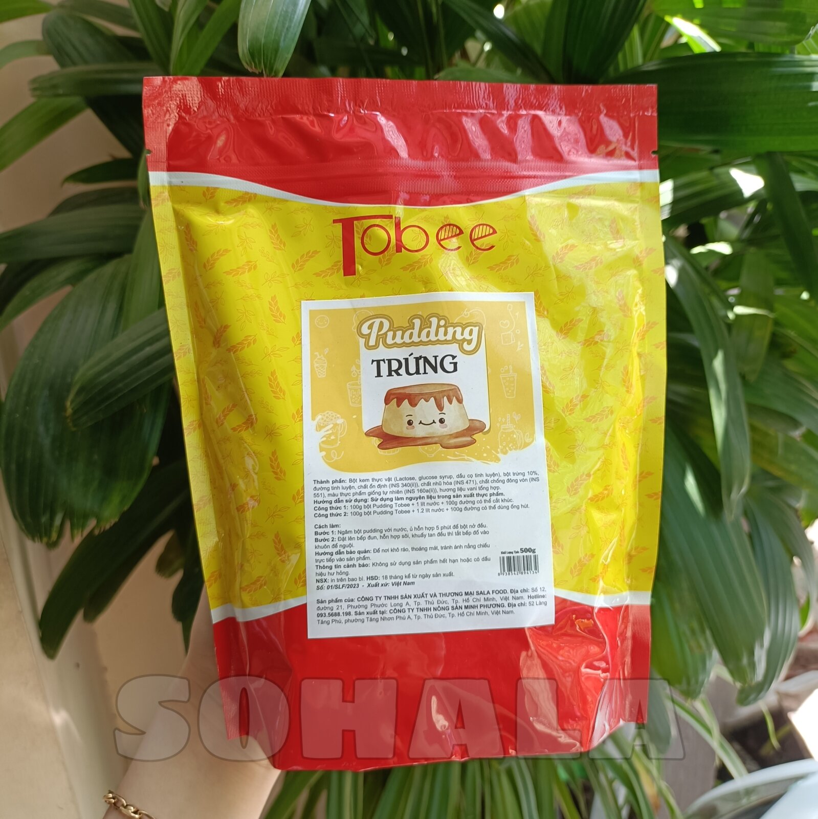 Bột Pudding TRỨNG Tobee túi 500G