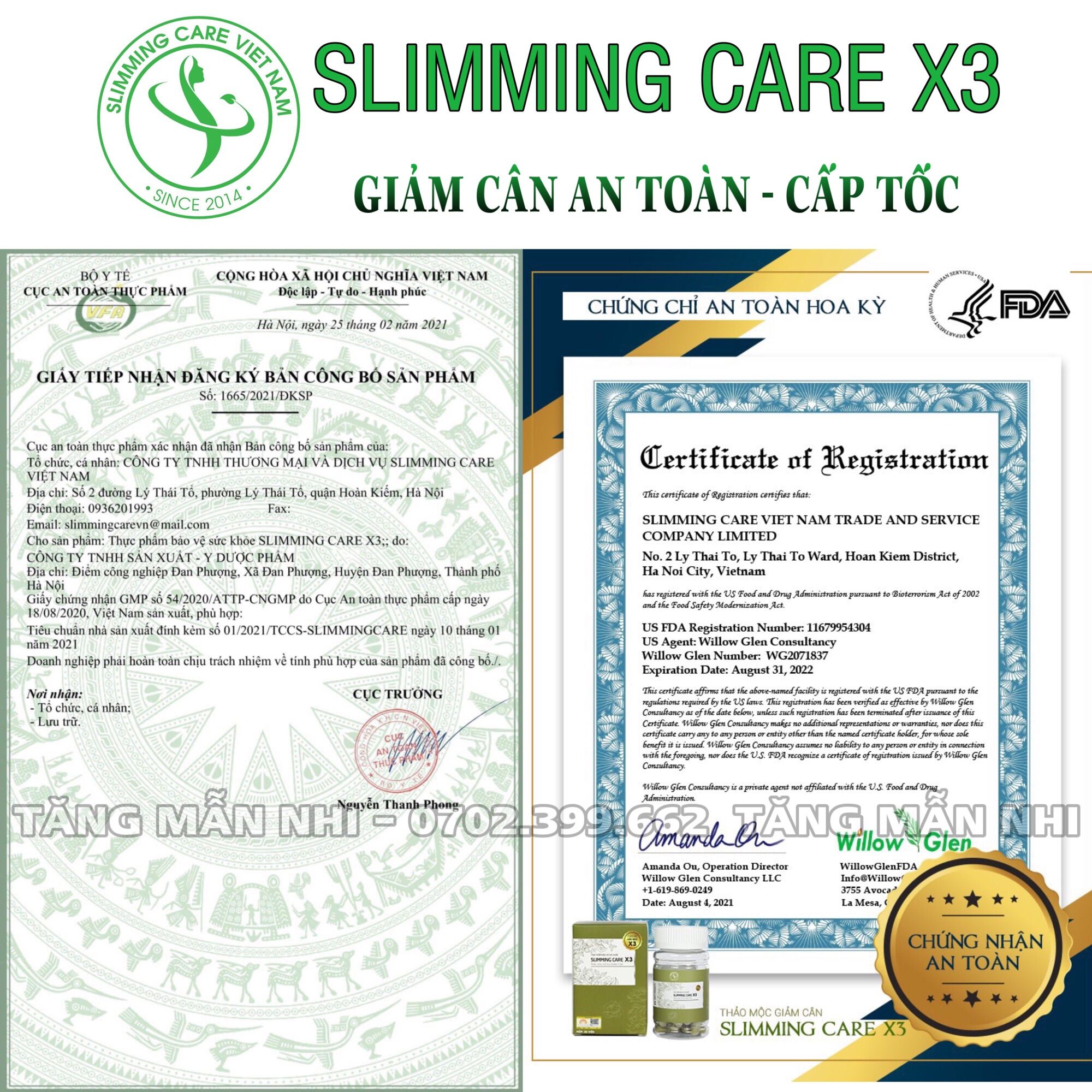 ❤️ [HÀNG CHUẨN] Thảo mộc giảm cân Slimming Care X3 ❤️