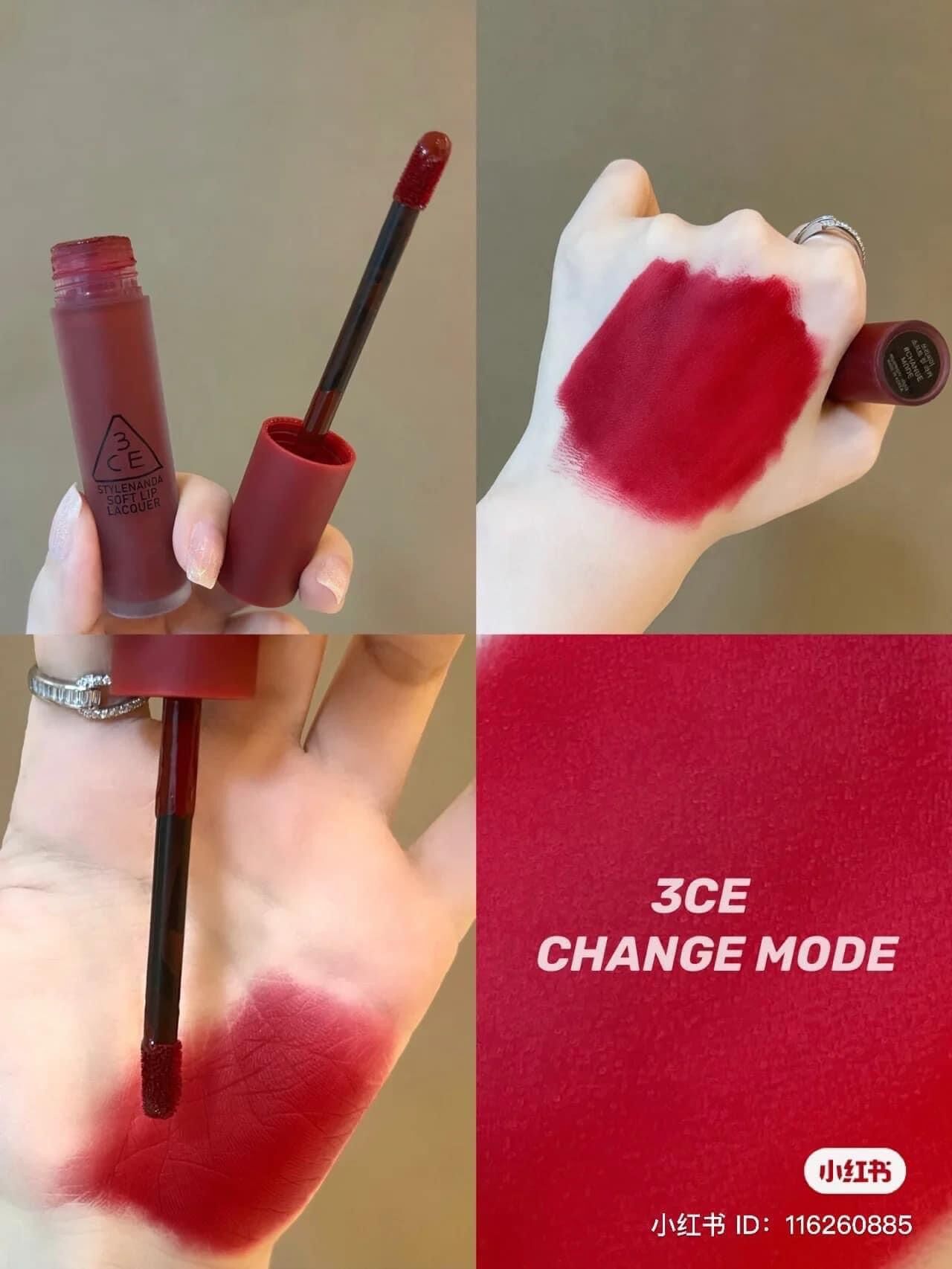 Son 3ce Change Mode Đỏ lạnh