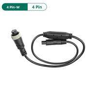Cáp Chuyển Đổi Đầu Nối Hàng Không GreenYi 4 Chân Đực/cái Sang RCA AV Cái DC Cho Màn Hình Camera Lùi Ô Tô Chất Liệu ABS