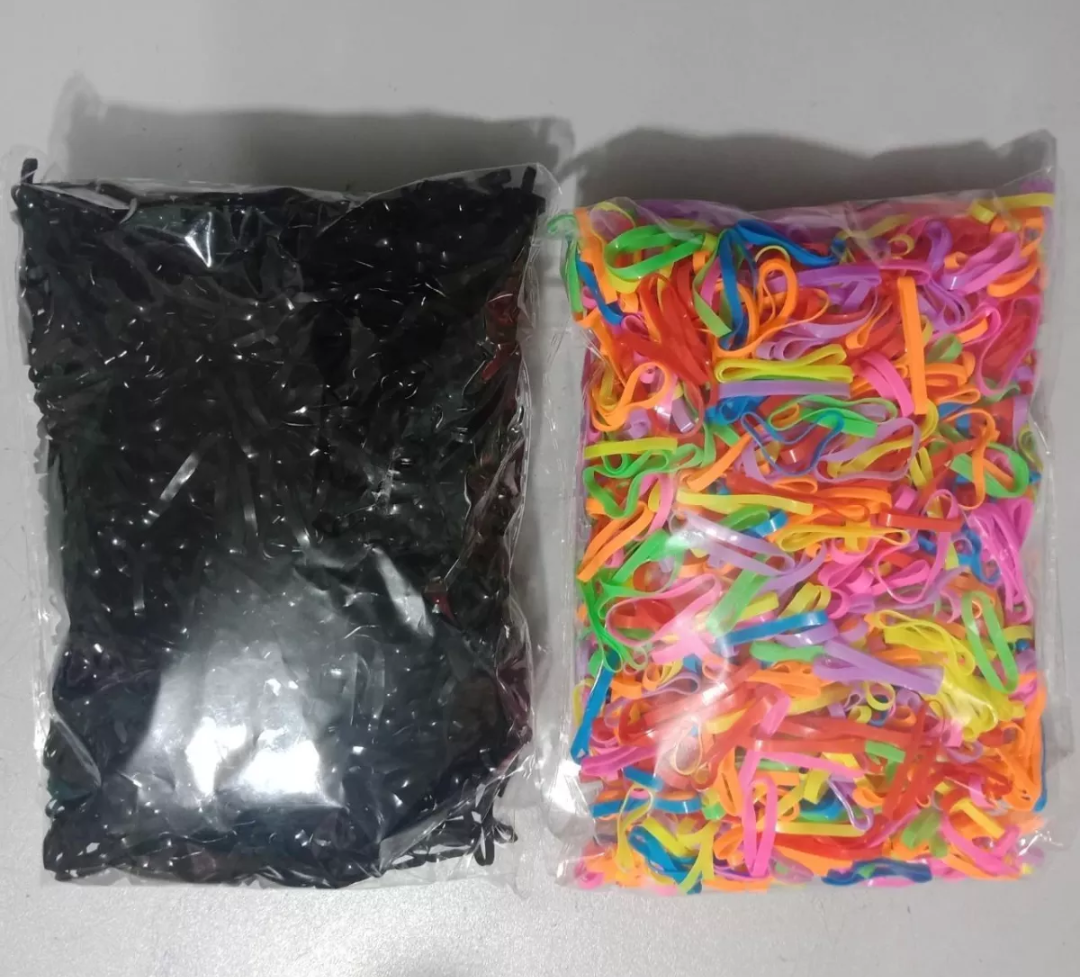 Dây thun cột tóc màu đen cho bé ( Sỉ 1kg)
