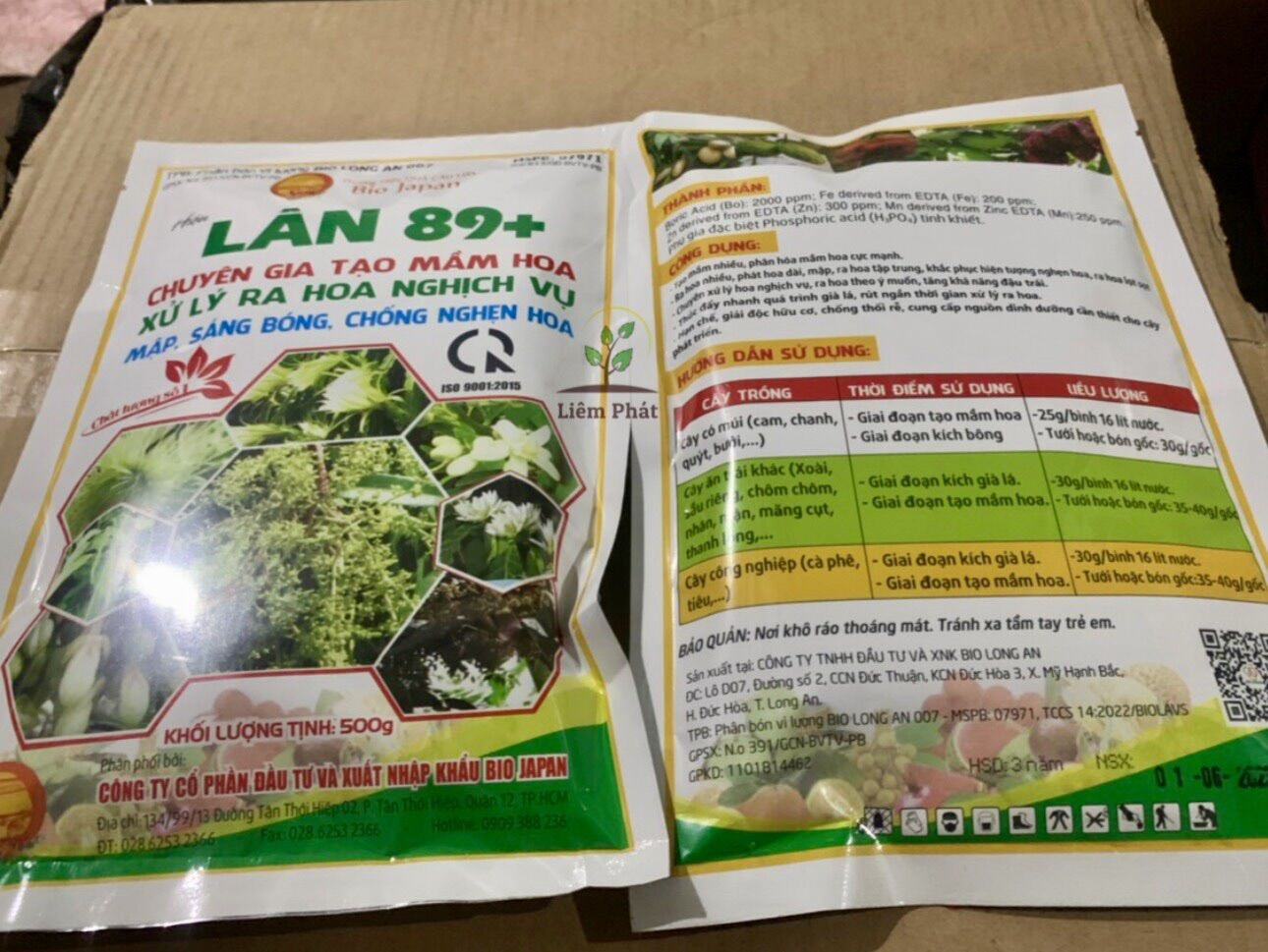 lân 89+ gói 500g thương hiệu quả cầu lửa