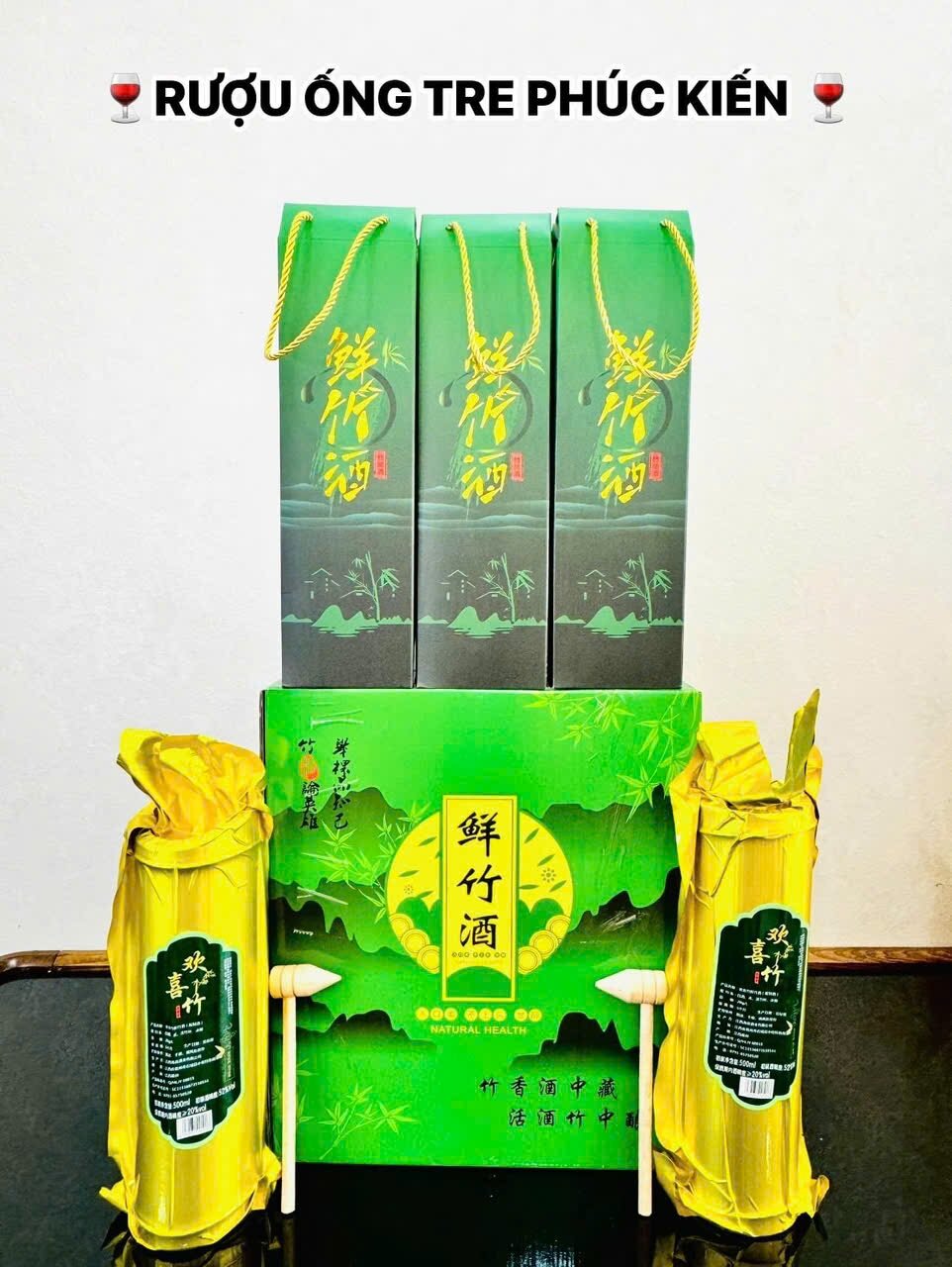 Rượu tre phúc kiến ống 500ml