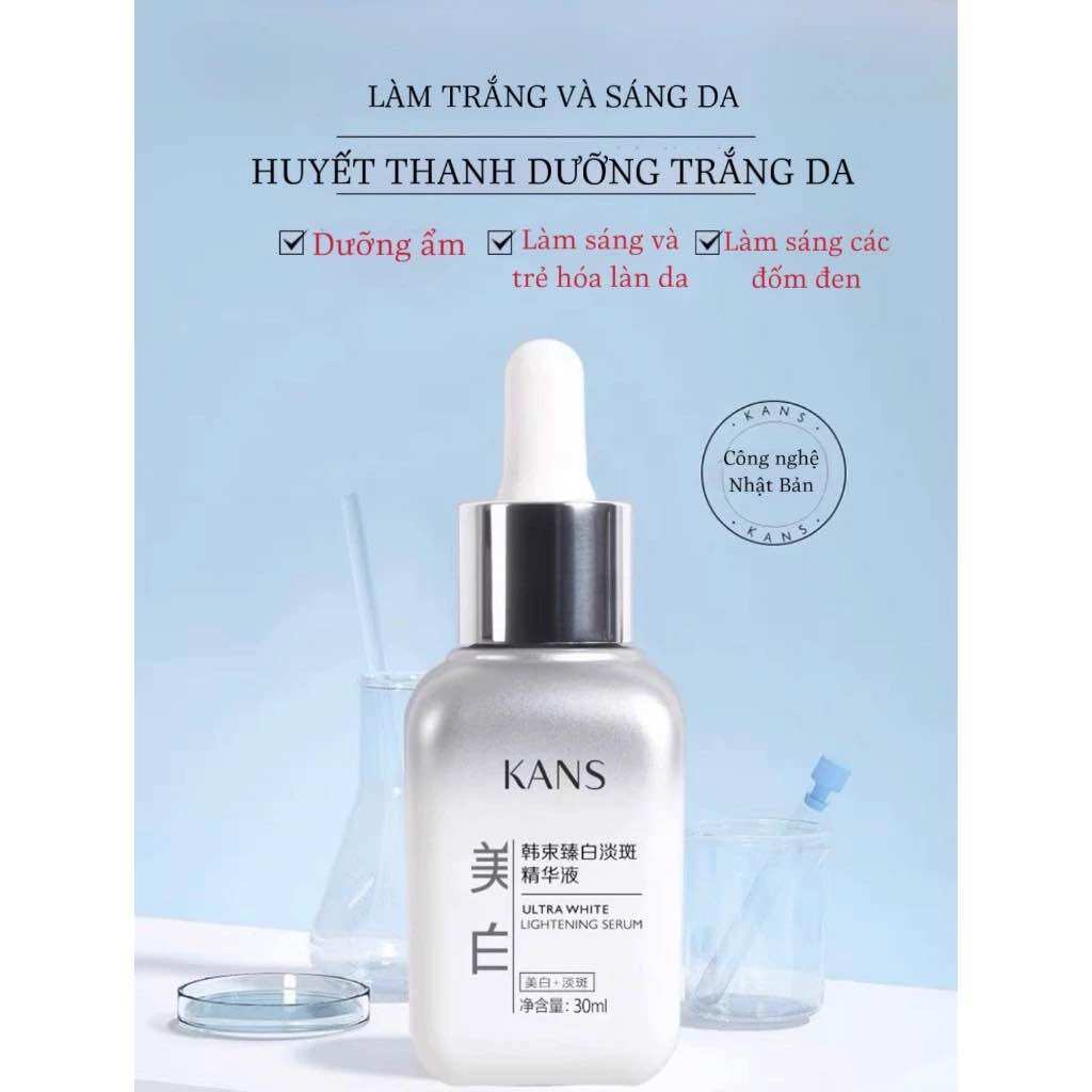 Tinh chất huyết thanh serum KANS siêu trắng và phục hồi da 30ml
