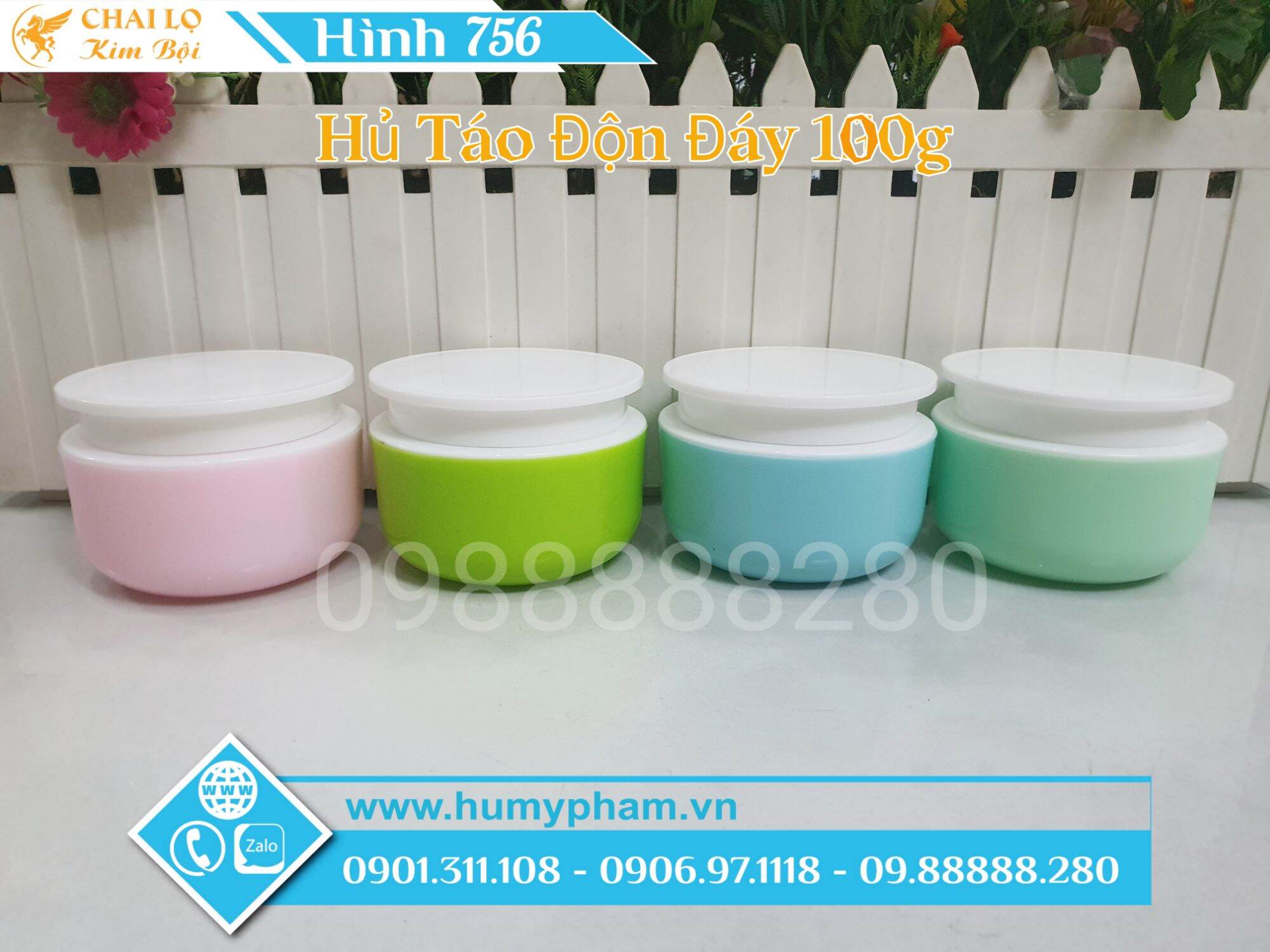 Hủ đựng kem body - hủ táo độn đáy 100g