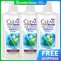 Clear | Dầu gội trị gàu Clear hương bạc hà mát lạnh, dung tích lớn 650ml x 3 chai