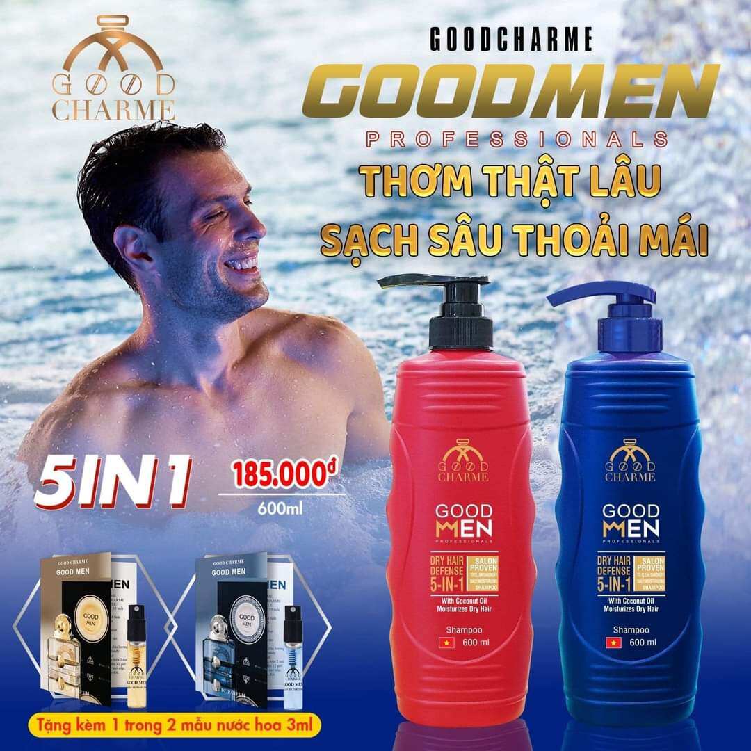 Sữa tắm nam nữ charme gội toàn thân 5 trong 1 cho Nam Charme