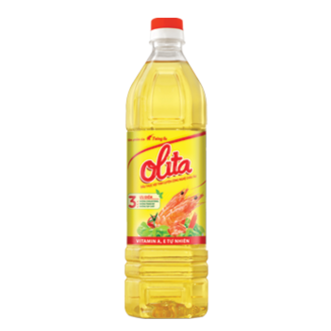 Dầu thực vật tinh luyện Olita Tường An chai 1 lít