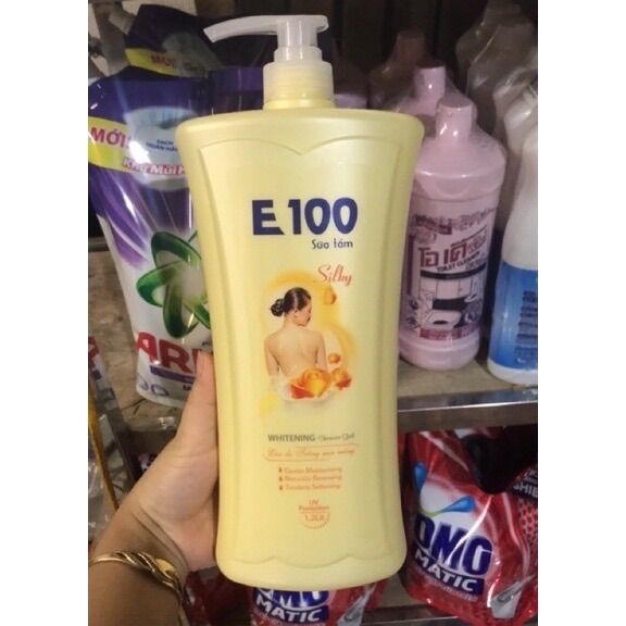 Sữa tắm E100 màu vàng chai lớn 12L