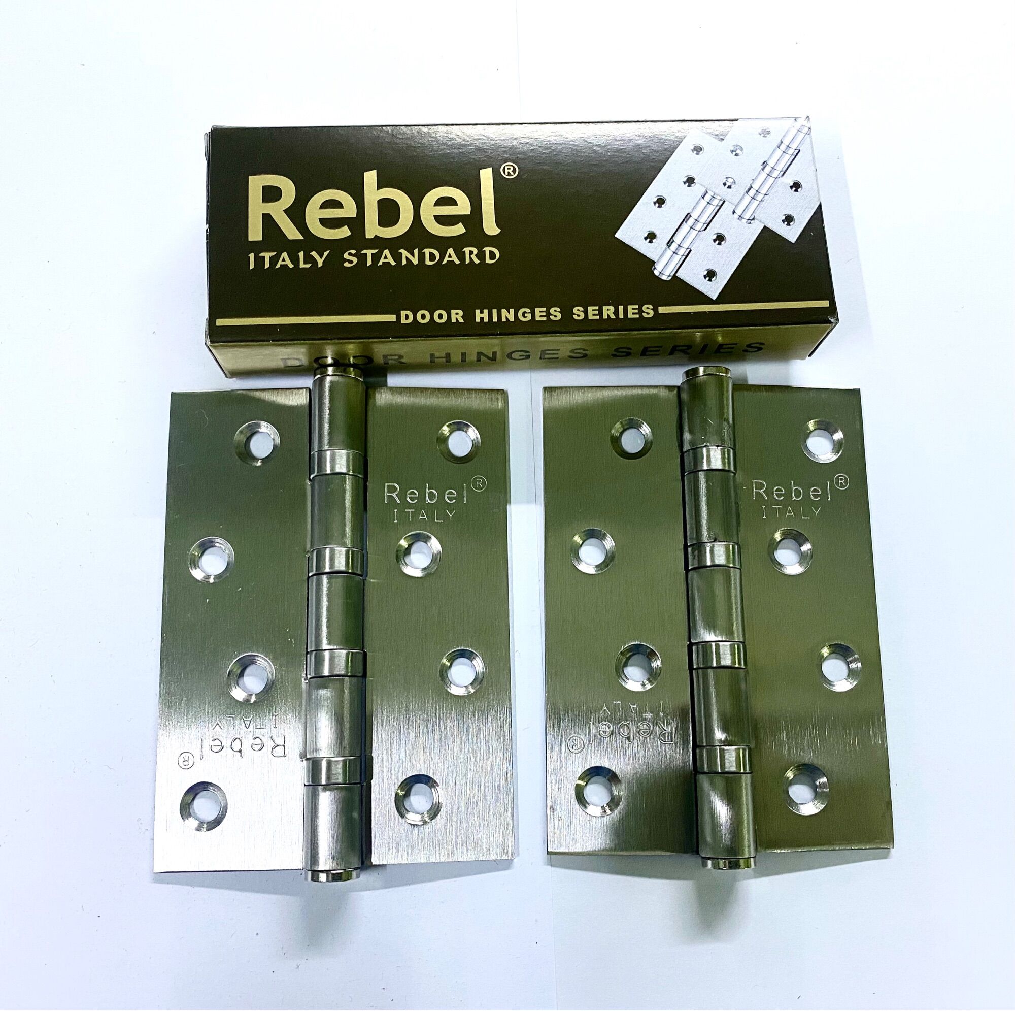 Bộ bản lề lá Inox 1 tấc hiệu Rebel