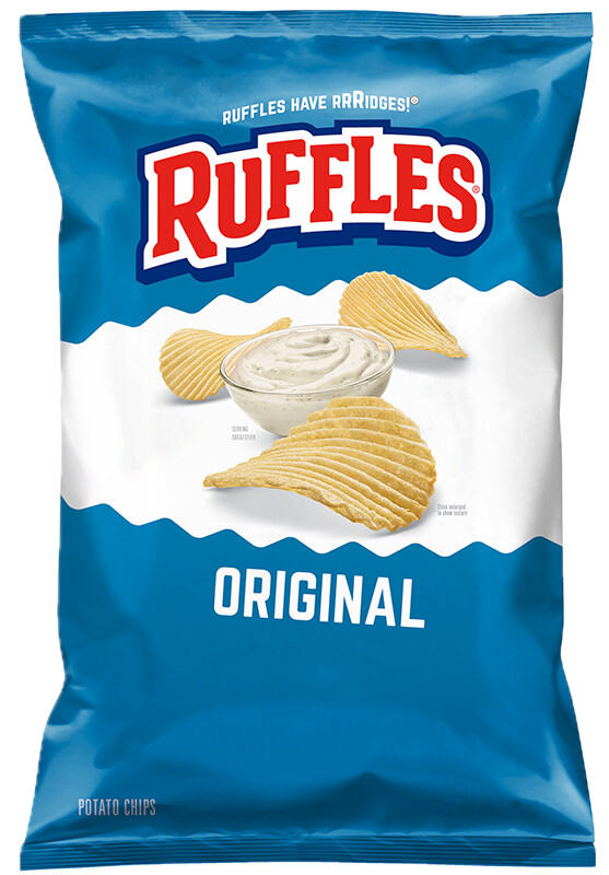 Bánh snack Khoai tây chiên Ruffles Original 184.2g Hàng nhập khẩu chính hãng