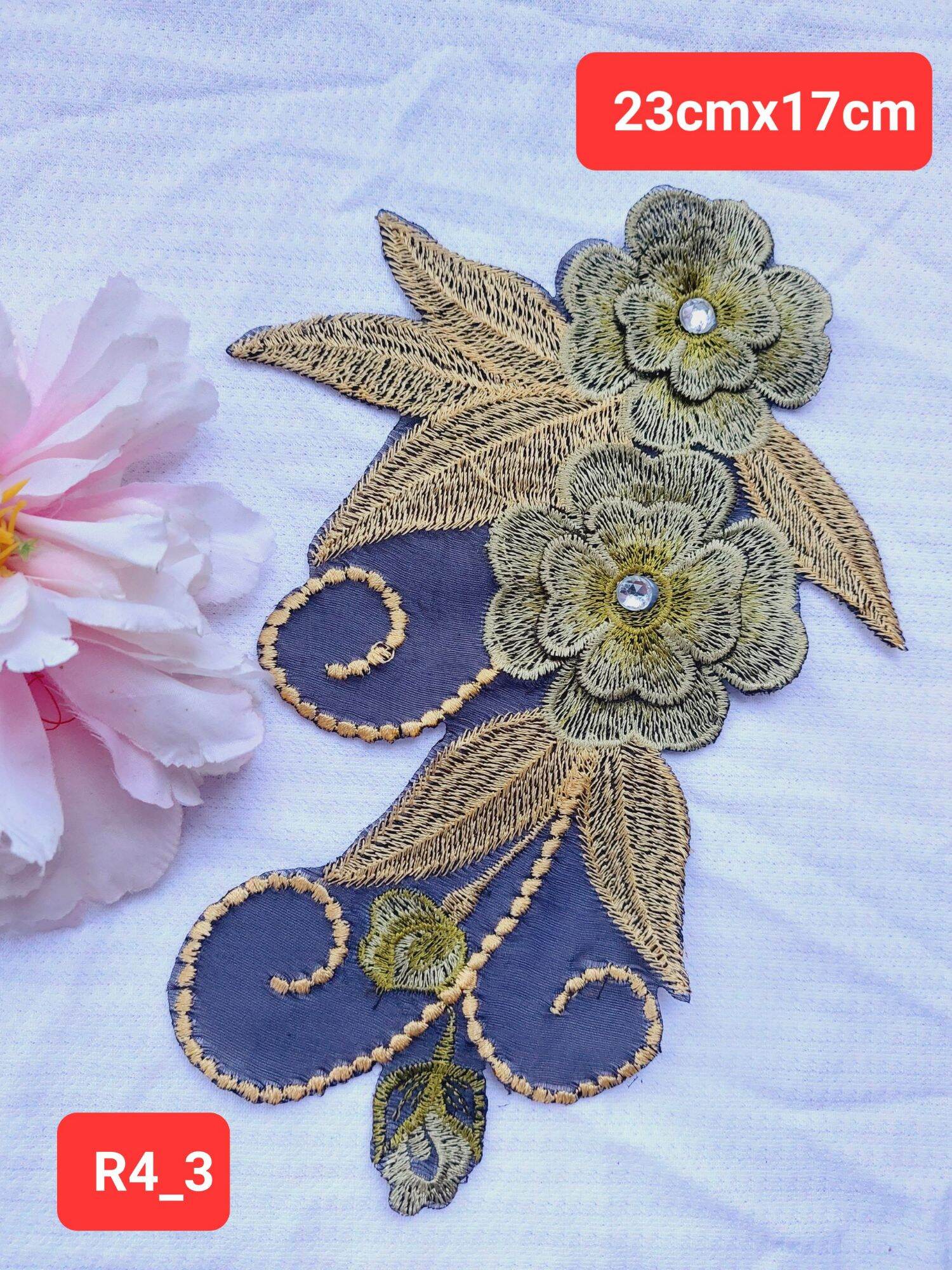 miếng hoa thêu đắp áo nhiều mẫu ( R4)