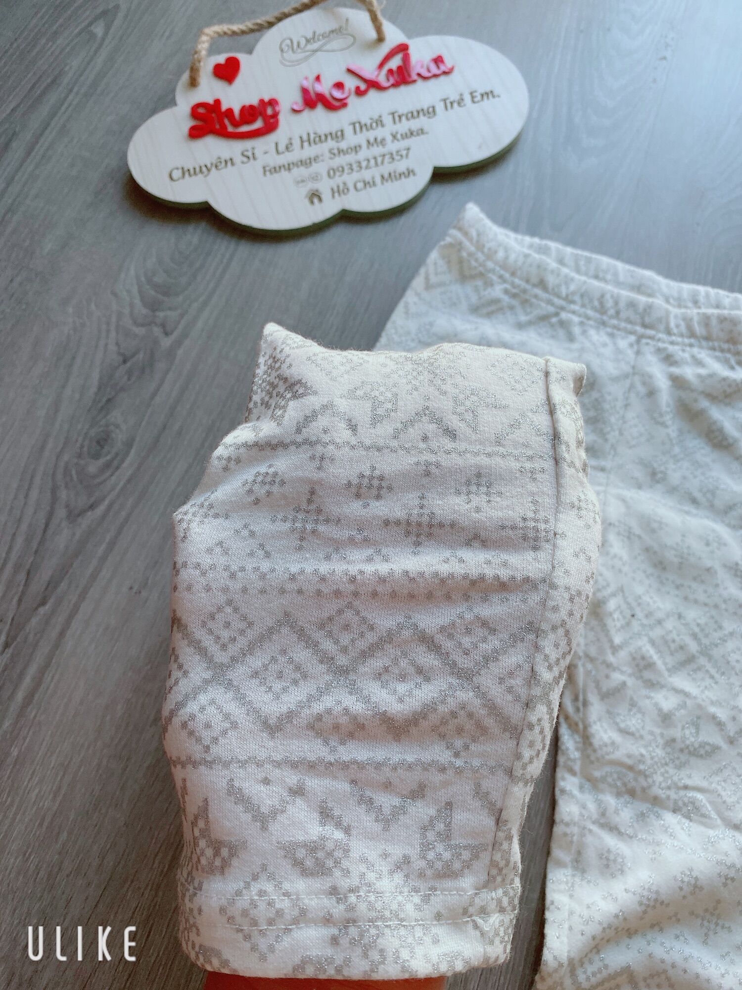 Quần legging nỉ bông bé gái