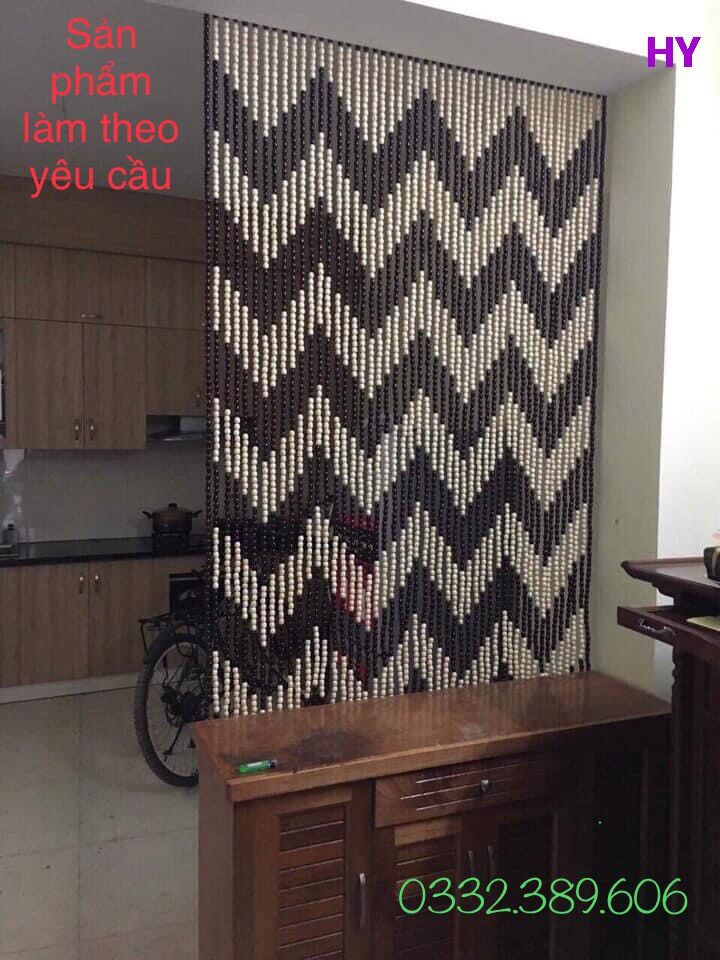 Mành hạt gỗ Bồ Đề; Mành treo phòng thờ! .