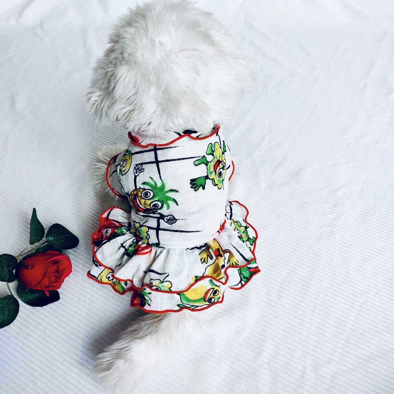 Đầm Voal 2 tầng thời trang dành cho thú cưng, Quần áo chó mèo LaLi Petfashion