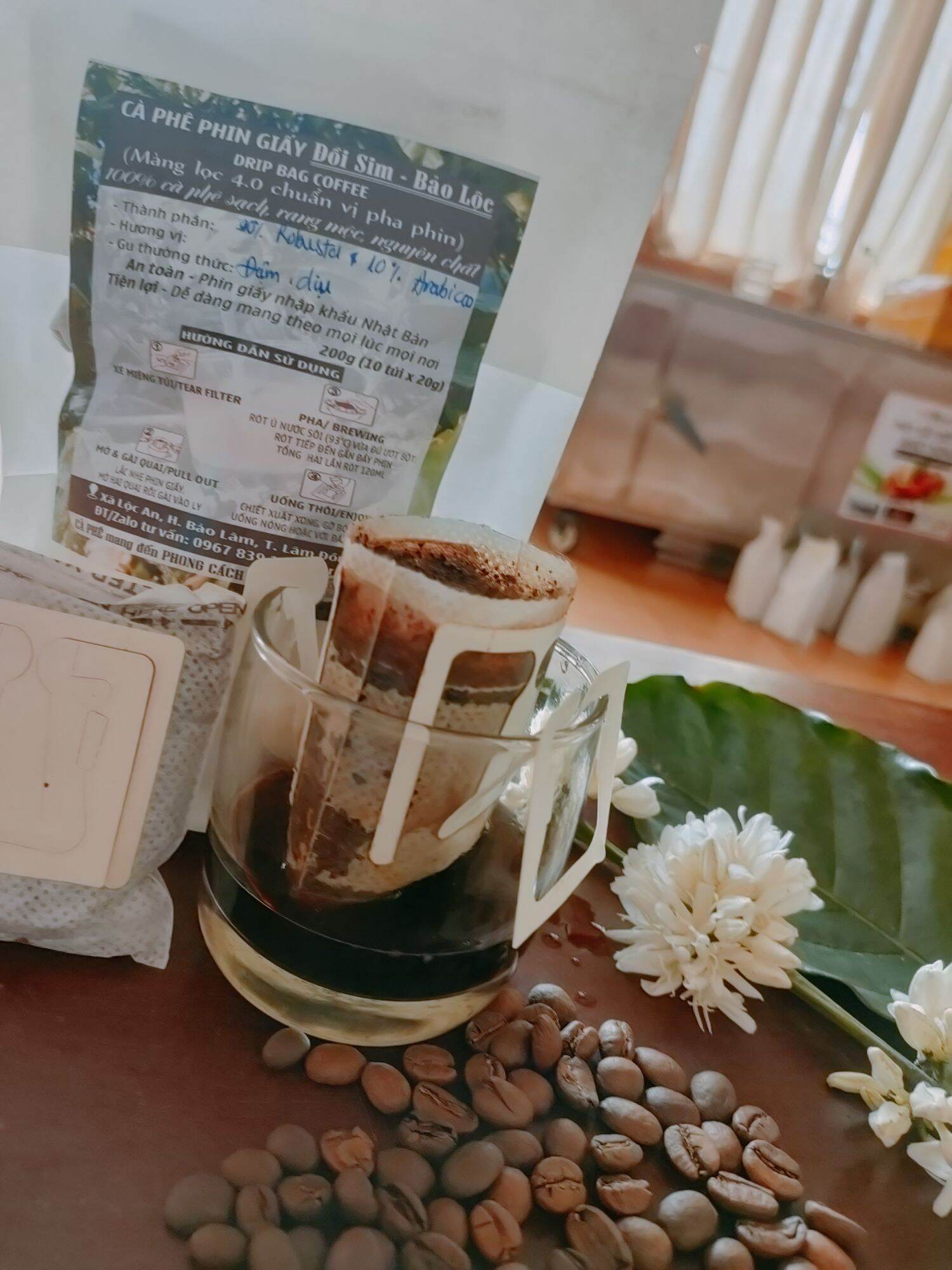 Coffee Special Robusta and Arabica Paper Filter Bags (7&3 Pure Wood Ratio - Drip Coffee (200Gram/10 Filter Bags)