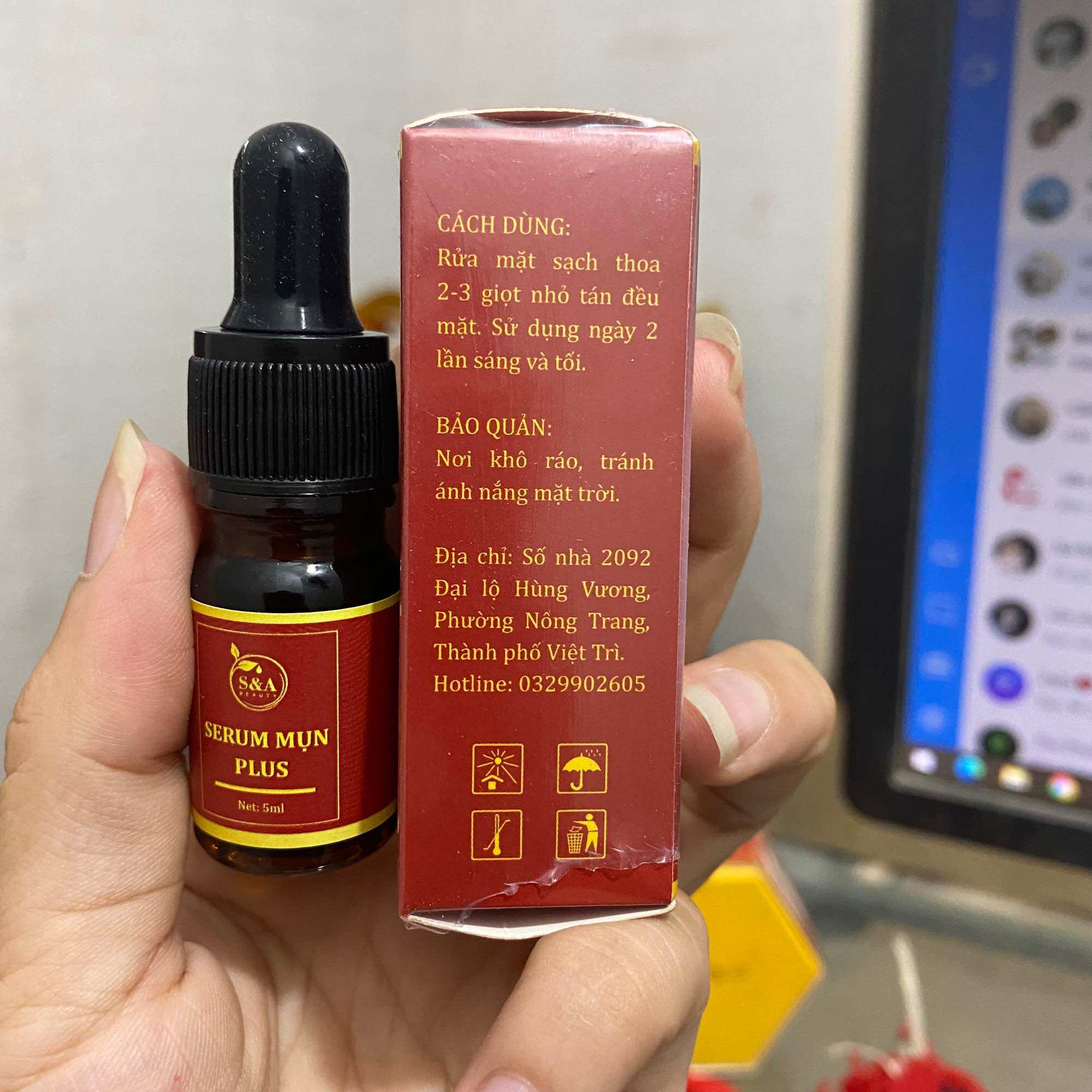 ( cam kết chính hãng ) SERUM XÓA MỤN THÂM SERUM MỤN PLUS 5ML