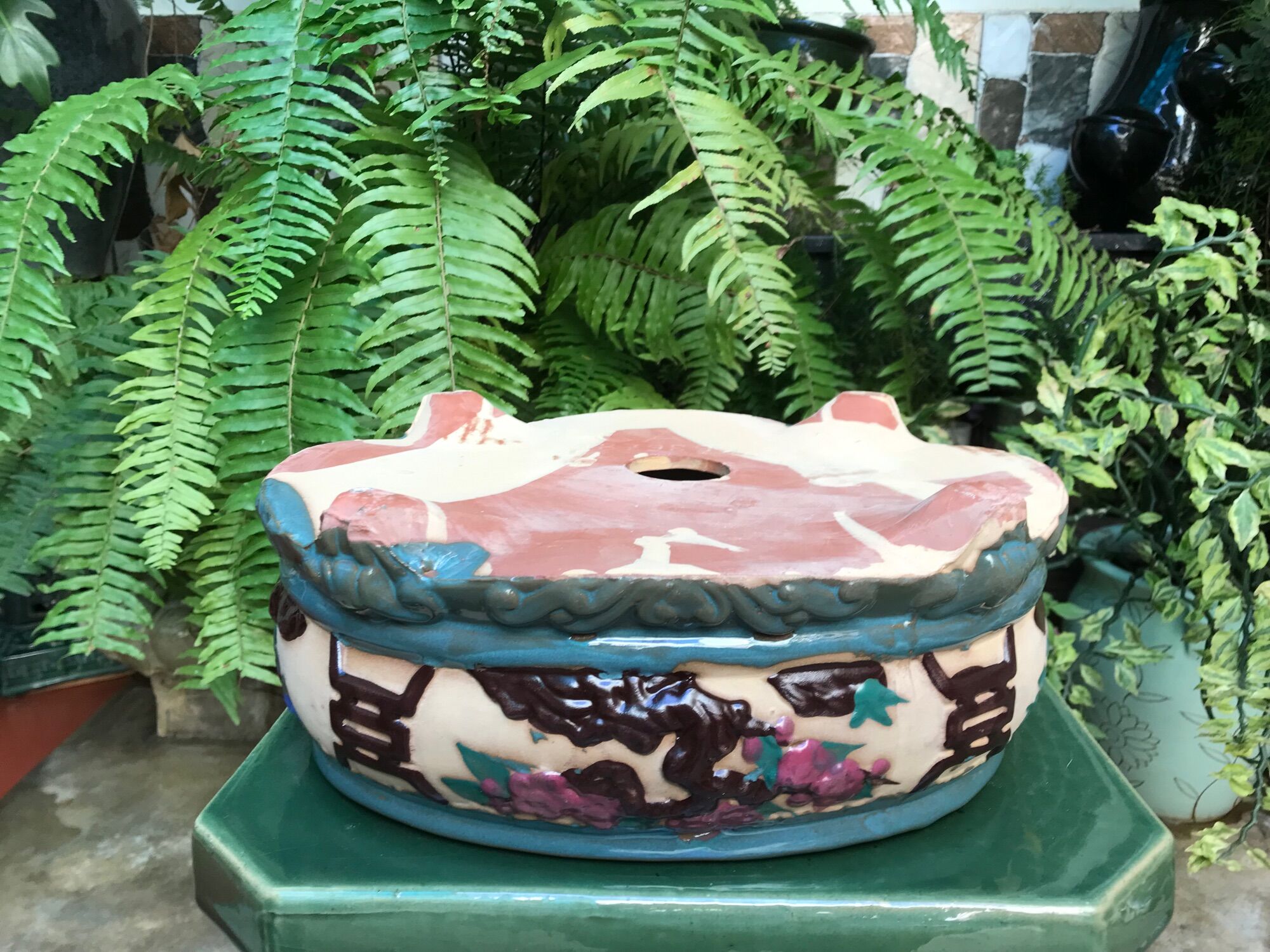 Chậu sứ bonsai kiểu ovan ( Bể Khánh)