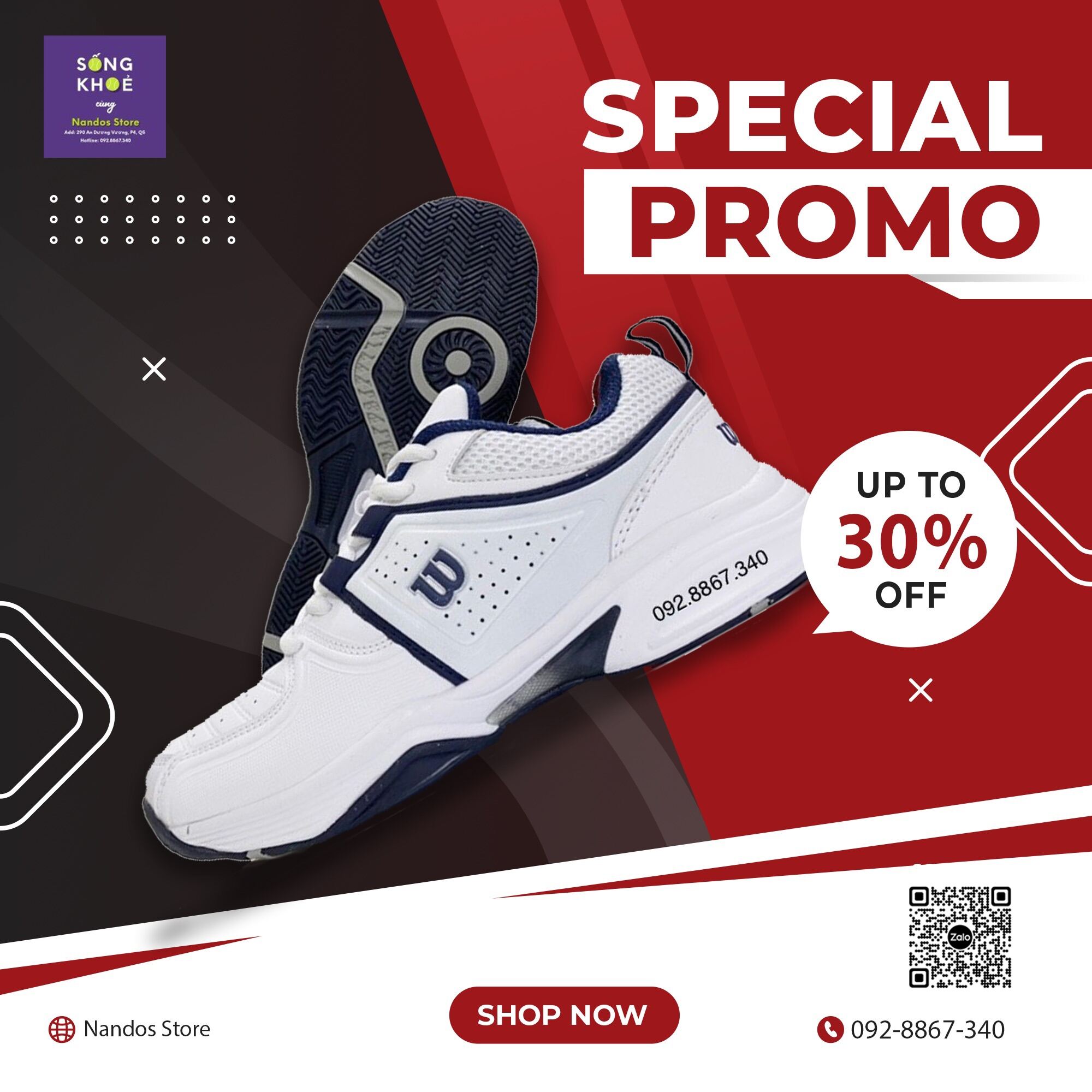 Giày tennis wilson logo xanh đen chất lượng giá rẻ