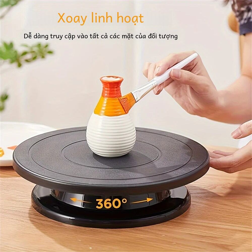 11Inch Bàn Xoay Bàn Xoay Tranh Trang Trí Bánh Bếp Dụng Cụ Nướng Bánh Chất Liệu Nhựa Dự Án Đỡ