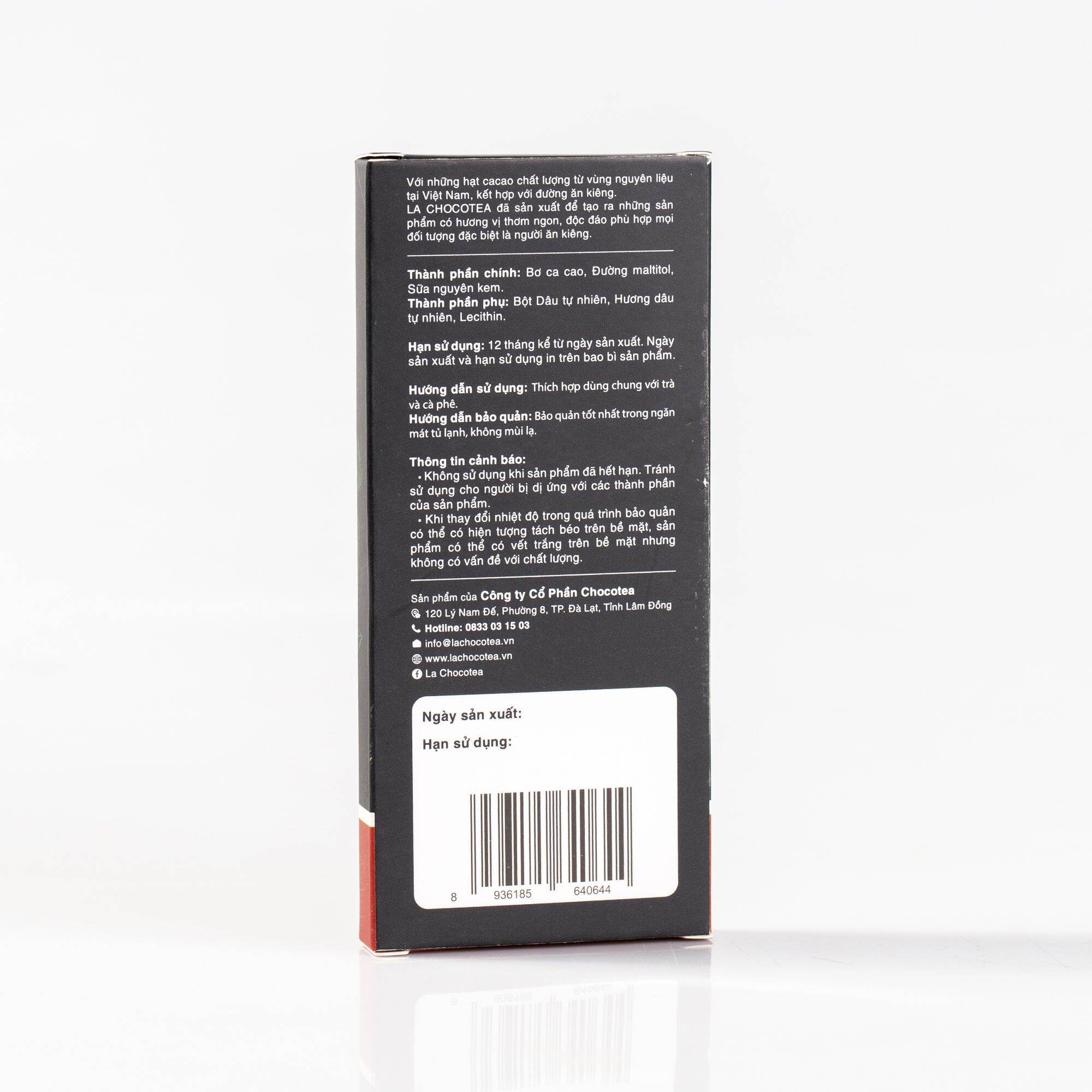 La Chocotea Sugar Free Strawberry Chocolate 40g