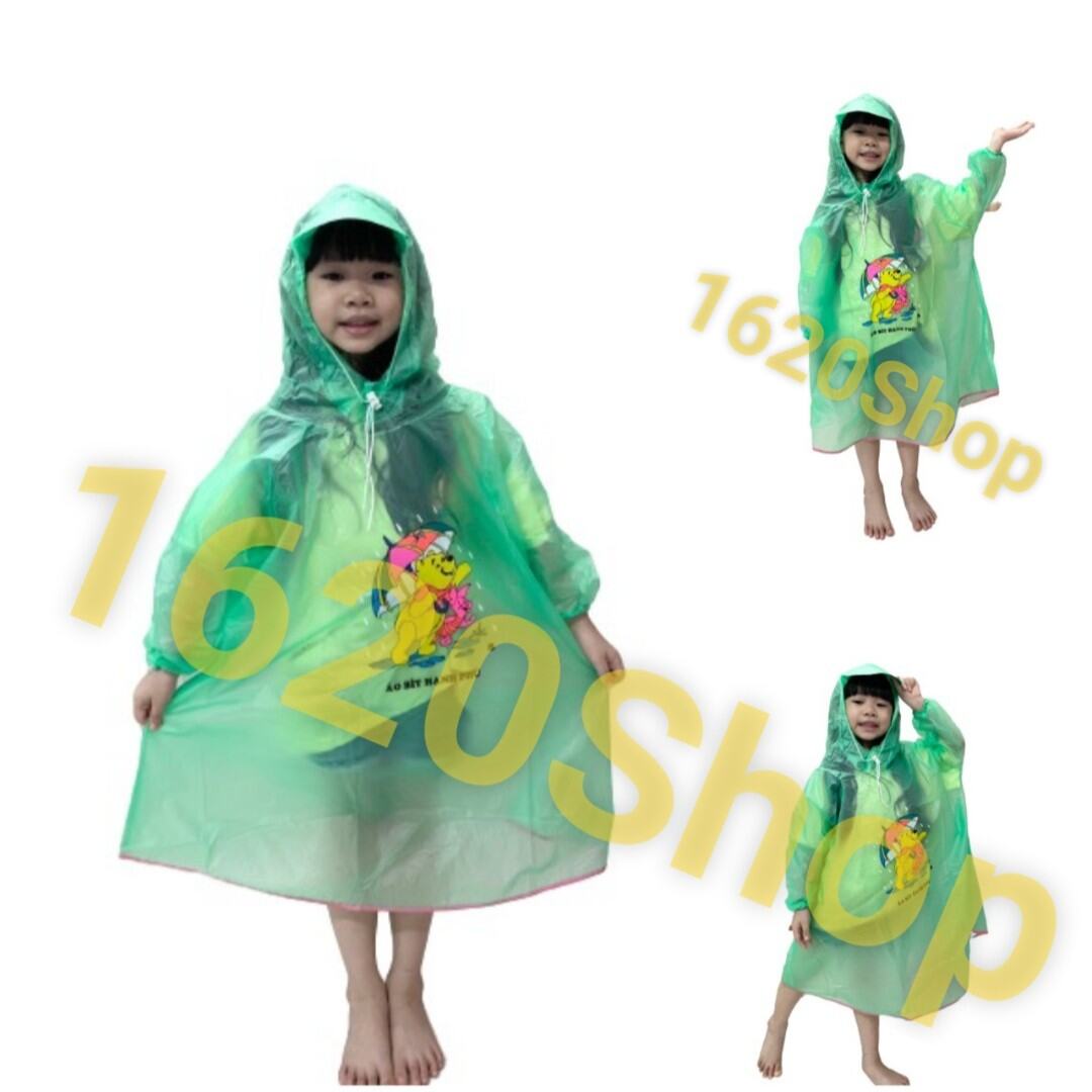 Áo Mưa Cho Trẻ Em Loại Bít 4 tuổi đến 10 tuổi