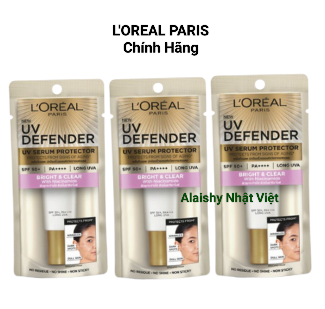 COMBO 3 - Kem chống nắng Loreal UV Perpect rose white Trắng sáng tức thì 15ml