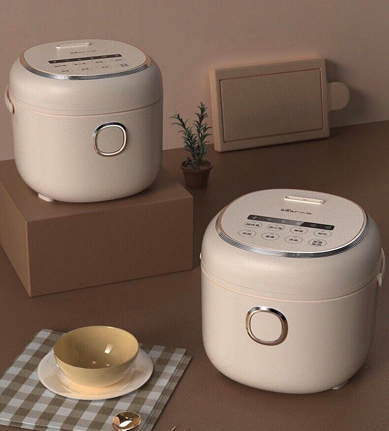 Nồi cơm điện bear 2l màu trắng sữa