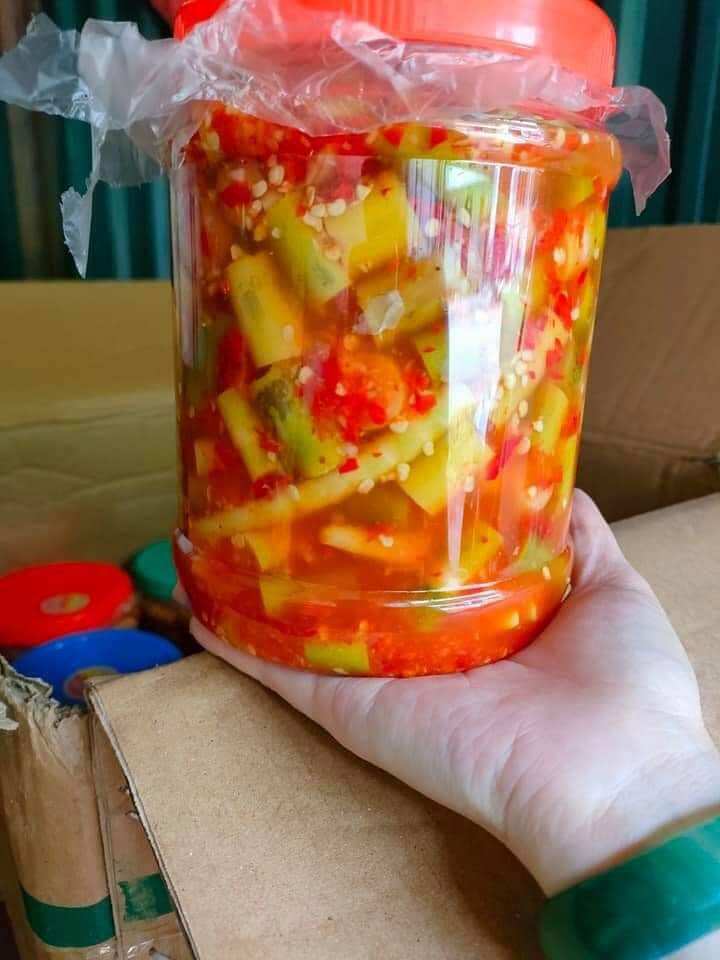 Măng sặp ngâm muối, ớt siêu ngon