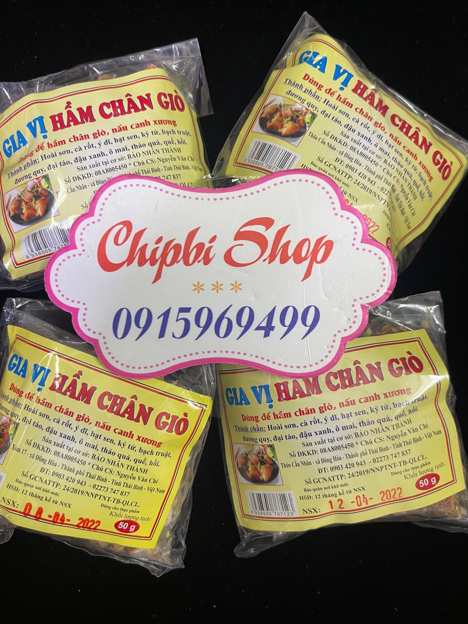 Gia vị hầm chân giò