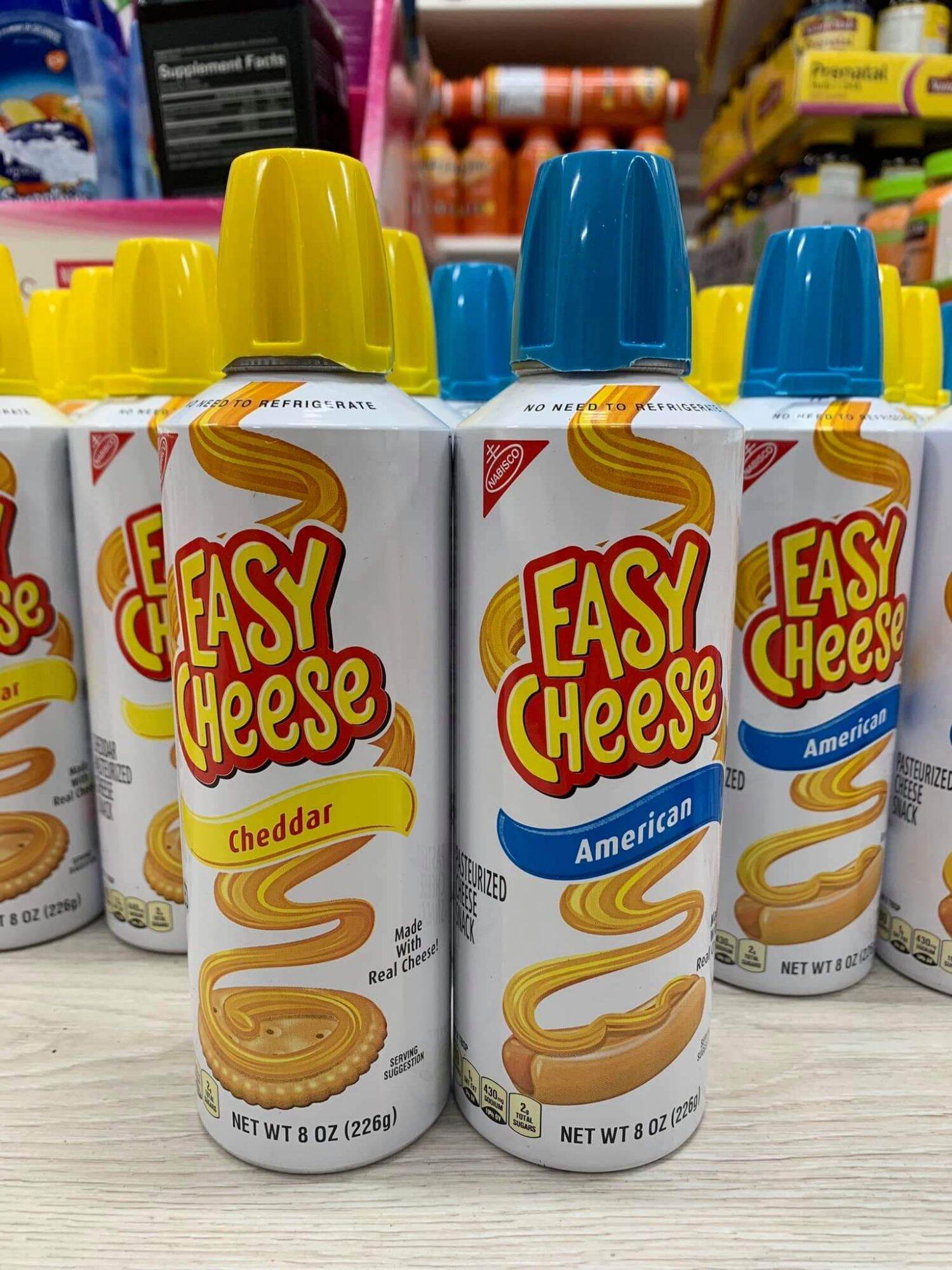 Phô Mai xịt Easy Cheese Cheddar Mỹ 226g usa